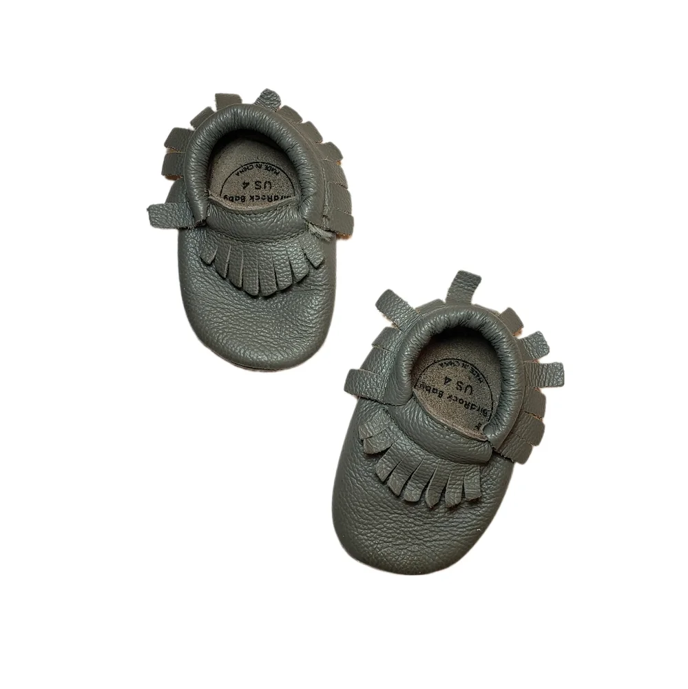 BirdRock Baby Size 4 6-12m Leather Moccasins